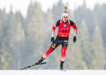 POKLJUKA, SLOVENIA - DECEMBER 6: Johannes Thingnes Boe of Norway in action during the IBU Biathlon World Cup Men's 20km on December 6, 2018 in Pokljuka, Slovenia. (Photo by Stanko Gruden/Agence Zoom/Getty Images)