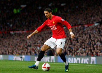 Manchester United's Cristiano Ronaldo is seen during his team's English Premier League soccer match against  West Bromwich Albion at Old Trafford Stadium, Manchester, England, Saturday Oct. 18, 2008. (AP Photo/Jon Super)   **NO INTERNET/MOBILE USAGE WITHOUT FOOTBALL ASSOCIATION PREMIER LEAGUE(FAPL)LICENCE. EMAIL info@football-dataco.com FOR DETAILS. **