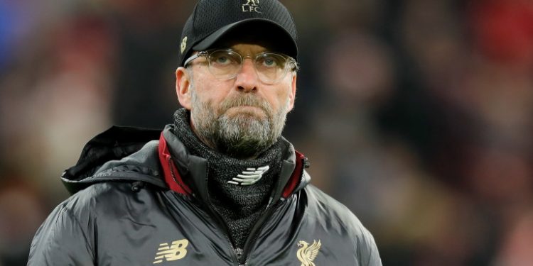 epa07434812 Head coach Juergen Klopp of Liverpool looks on before the UEFA Champions League round of 16 second leg soccer match between FC Bayern Munich and Liverpool FC in Munich, Germany, 13 March 2019.  EPA/RONALD WITTEK