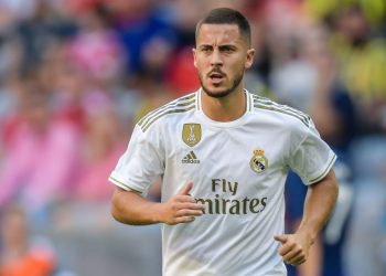 Eden Hazard of Real Madrid CF during the Pre-season Friendly match between Real Madrid and Tottenham Hotspur FC at Allianz Arena on July 30, 2019 in Munich, Germany(Photo by VI Images via Getty Images)