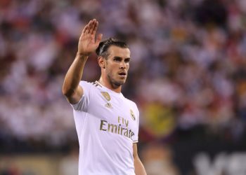 EAST RUTHERFORD, NJ - JULY 26:  Gareth Bale of Real Madrid during the 2019 International Champions Cup match between Real Madrid and Atletico de Madrid at MetLife Stadium on July 26, 2019 in East Rutherford, New Jersey. (Photo by Matthew Ashton - AMA/Getty Images)