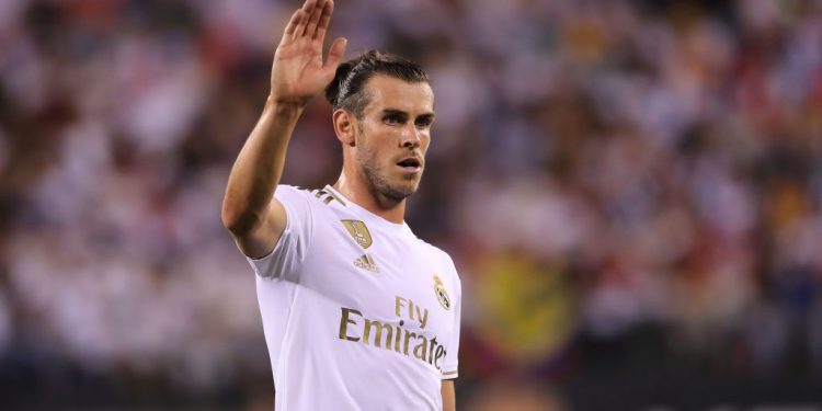 EAST RUTHERFORD, NJ - JULY 26:  Gareth Bale of Real Madrid during the 2019 International Champions Cup match between Real Madrid and Atletico de Madrid at MetLife Stadium on July 26, 2019 in East Rutherford, New Jersey. (Photo by Matthew Ashton - AMA/Getty Images)