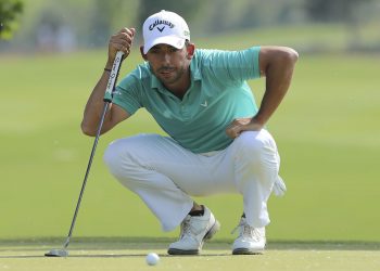 BEIJING, CHINA - APRIL 28:  Pablo Larrazabal of Spain looks on during the second round of the 2017 Volvo China open at Topwin Golf and Country Club on April 28, 2017 in Beijing, China.  (Photo by Lintao Zhang/Getty Images)