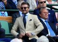 David Beckham on day eleven of the Wimbledon Championships at the All England Lawn Tennis and Croquet Club, Wimbledon. (Photo by Mike Egerton/PA Images via Getty Images)
