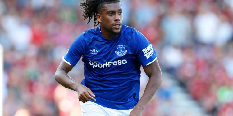 BOURNEMOUTH, ENGLAND - SEPTEMBER 15: Alex Iwobi of Everton during the Premier League match between AFC Bournemouth and Everton FC at Vitality Stadium on September 15, 2019 in Bournemouth, United Kingdom. (Photo by Matthew Impey/Offside/Offside via Getty Images)