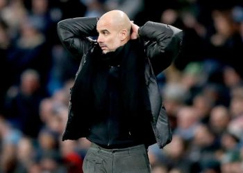 Manchester City manager Pep Guardiola appears dejected during the Premier League match at the Etihad Stadium, Manchester. PA Photo. Picture date: Saturday December 7, 2019. See PA story SOCCER Man City. Photo credit should read: Martin Rickett/PA Wire. RESTRICTIONS: EDITORIAL USE ONLY No use with unauthorised audio, video, data, fixture lists, club/league logos or "live" services. Online in-match use limited to 120 images, no video emulation. No use in betting, games or single club/league/player publications.