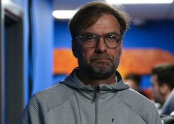SHREWSBURY, ENGLAND - JANUARY 26: Jurgen Klopp the head coach / manager of Liverpool during the FA Cup Fourth Round match between Shrewsbury Town and Liverpool at New Meadow on January 26, 2020 in Shrewsbury, England. (Photo by James Baylis - AMA/Getty Images)