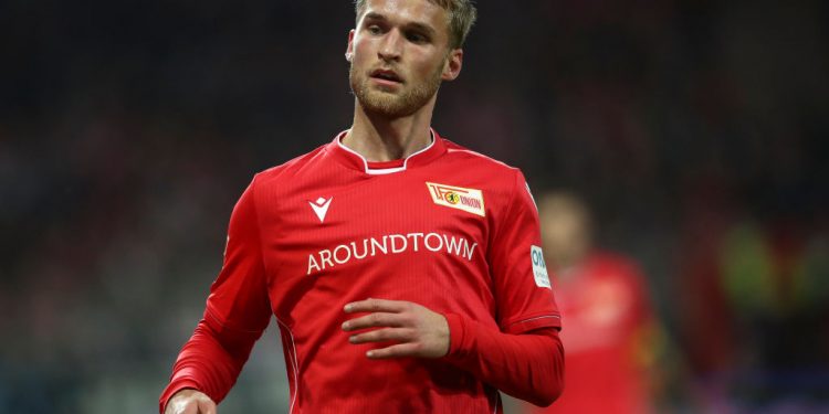 BERLIN, GERMANY - DECEMBER 08: Sebastian Andersson of 1.FC Union Berlin looks on during the Bundesliga match between 1. FC Union Berlin and 1. FC Koeln at Stadion An der Alten Foersterei on December 08, 2019 in Berlin, Germany. (Photo by Maja Hitij/Bongarts/Getty Images)