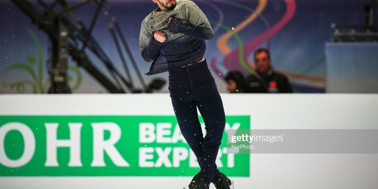 Slavik Hayrapetyan of Armenia    during Short Programme for Men at ISU European Figure Skating Championships in  Steiermarkhalle, Graz, Austria on January 22, 2020. (Photo by Ulrik Pedersen/NurPhoto via Getty Images)