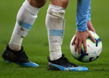 BOURNEMOUTH, ENGLAND - MARCH 02: David Silva of Manchester City in action while sporting his new Puma boots during the Premier League match between AFC Bournemouth and Manchester City at Vitality Stadium on March 2, 2019 in Bournemouth, United Kingdom. (Photo by Charlie Crowhurst/Getty Images for Puma)