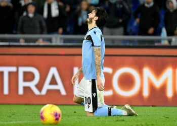 ROME, ITALY - FEBRUARY 05: Luis Alberto of SS Lazio reacts during the Serie A match between SS Lazio and Hellas Verona at Stadio Olimpico on February 05, 2020 in Rome, Italy. (Photo by Marco Rosi/Getty Images)