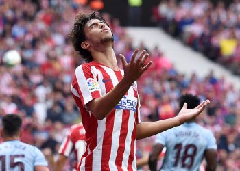 MADRID, SPAIN - SEPTEMBER 21:  Joao Felix of Atletico Madrid reacts during the Liga match between Club Atletico de Madrid and RC Celta de Vigo at Wanda Metropolitano on September 21, 2019 in Madrid, Spain. (Photo by Denis Doyle/Getty Images)