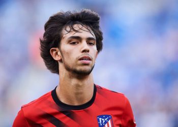 SAN SEBASTIAN, SPAIN - SEPTEMBER 14: Joao Felix of Atletico de Madrid looks on prior to the warm up during the Liga match between Real Sociedad and Club Atletico de Madrid at Estadio Reale Arena on September 14, 2019 in San Sebastian, Spain. (Photo by Juan Manuel Serrano Arce/Getty Images)