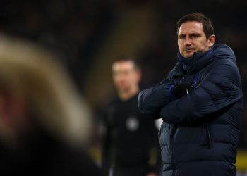 HULL, ENGLAND - JANUARY 25: Frank Lampard the head coach / manager of Chelsea during the Emirates FA Cup Fourth Round match between Hull City and Chelsea at KCOM Stadium on January 25, 2020 in Hull, England. (Photo by Robbie Jay Barratt - AMA/Getty Images)