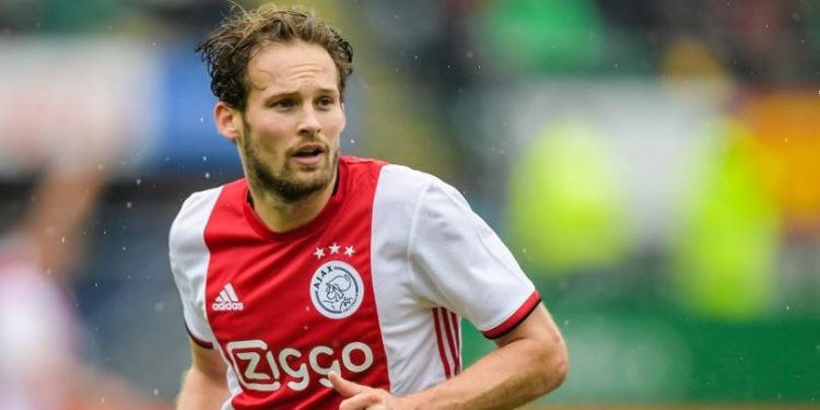 Daley Blind of Ajax during the Dutch Eredivisie match between ADO Den Haag and Ajax Amsterdam at Cars Jeans stadium on October 06, 2019 in The Hague, The Netherlands