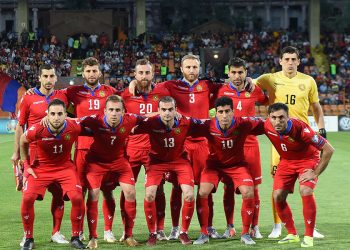 UEFA EURO 2020 qualifying match between Armenia and Liechtenstein at the Vazgen Sargsyan Republican Stadium of Yerevan, Armenia