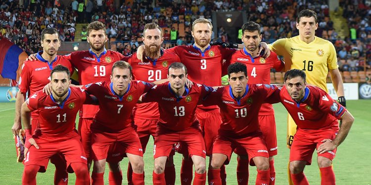 UEFA EURO 2020 qualifying match between Armenia and Liechtenstein at the Vazgen Sargsyan Republican Stadium of Yerevan, Armenia