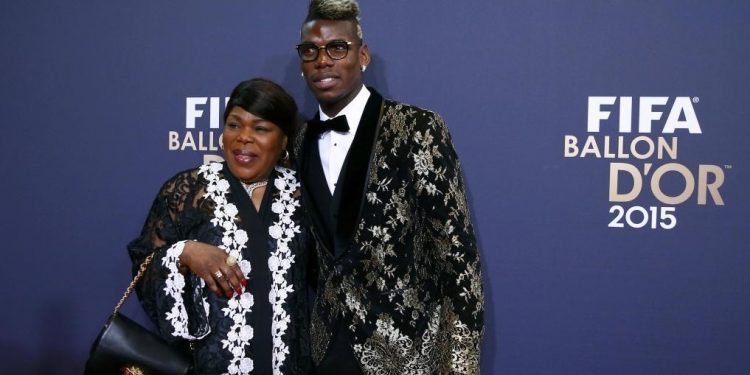 Juventus' Paul Pogba and his mother Yeo Pogba (L) arrive for the FIFA Ballon d'Or 2015 awards ceremony in Zurich, Switzerland, January 11, 2016   REUTERS/Arnd Wiegmann