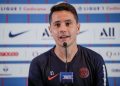 Paris Saint-Germain Spanish midfielder Ander Herrera addresses a press conference on September 13, 2019 in Paris on the eve of a French L1 football match against Strasbourg. (Photo by GEOFFROY VAN DER HASSELT / AFP)        (Photo credit should read GEOFFROY VAN DER HASSELT/AFP via Getty Images)