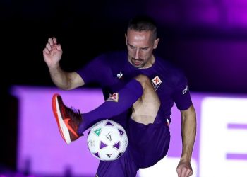 Franck Ribery during the official presentation as new player of AC Fiorentina at the Artemio Franchi Stadium in Florence, Italy on August 22, 2019
 (Photo by Matteo Ciambelli/NurPhoto via Getty Images)