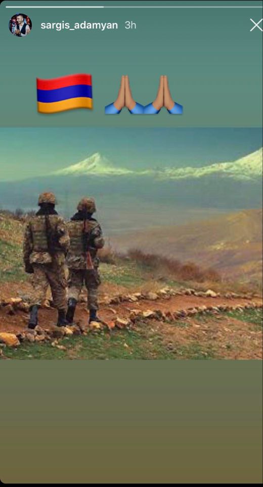 Саркис Адамян выразил поддержку армянской армии