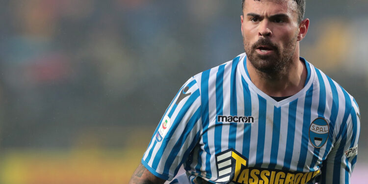 BERGAMO, ITALY - FEBRUARY 10:  Andrea Petagna of Spal looks on during the Serie A match between Atalanta BC and SPAL at Stadio Atleti Azzurri d'Italia on February 10, 2019 in Bergamo, Italy.  (Photo by Emilio Andreoli/Getty Images) *** Local Caption *** Andrea Petagna