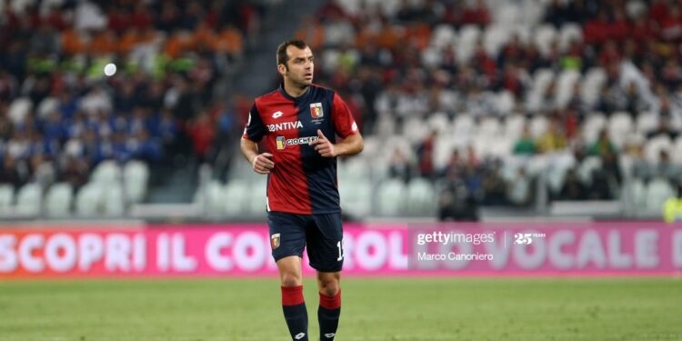 ALLIANZ STADIUM, TORINO, ITALY - 2018/10/20: Goran Pandev  of Genoa Cfc  during the Serie A football match between Juventus Fc and Genoa Cfc. (Photo by Marco Canoniero/LightRocket via Getty Images)