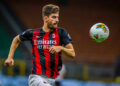 August 1, 2020, Milan, Italy: Matteo Gabbia of AC Milan during the Serie A 2019/20 match between AC Milan vs Cagliari Calcio at the San Siro Stadium, Milan, Italy on August 01, 2020 - Photo /LM italian Serie A soccer match - AC Milan vs Cagliari Calcio, Milan, Italy PUBLICATIONxINxGERxSUIxAUTxONLY - ZUMAl164 20200801_zsa_l164_132 Copyright: xFabrizioxCarabellix