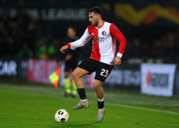 ROTTERDAM, NETHERLANDS - NOVEMBER 28: Orkun Kokcu of Feyenoord in action during the UEFA Europa League group G match between Feyenoord and Rangers FC at De Kuip on November 28, 2019 in Rotterdam, Netherlands. (Photo by Dean Mouhtaropoulos/Getty Images)