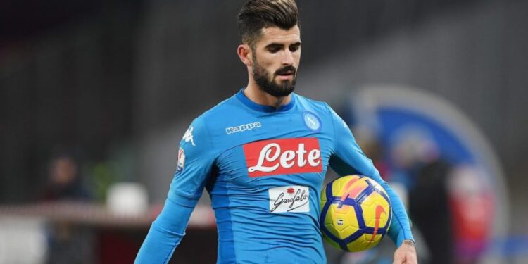 during the TIM Cup match between SSC Napoli and Udinese Calcio at Stadio San Paolo on December 19, 2017 in Naples, Italy.