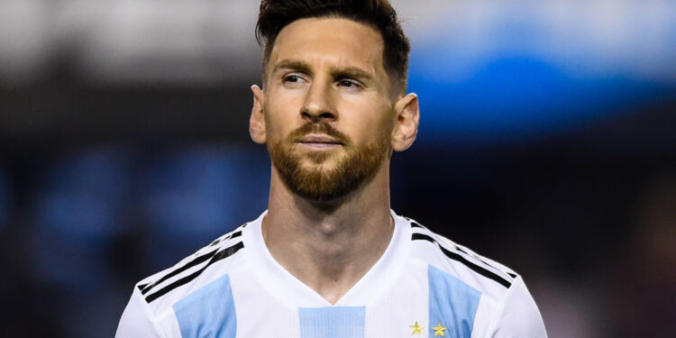 BUENOS AIRES, ARGENTINA - MAY 29: Lionel Messi of Argentina looks on before an international friendly match between Argentina and Haiti at Alberto J. Armando Stadium on May 29, 2018 in Buenos Aires, Argentina. (Photo by Marcelo Endelli/Getty Images)