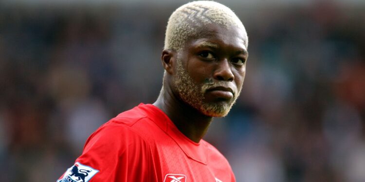 Liverpool's Djibril Cisse rues a missed chance