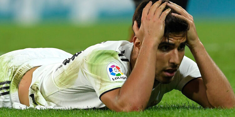 Real Madrid's Spanish midfielder Marco Asensio reacts during the Spanish league football match between Athletic Club Bilbao and Real Madrid CF at the San Mames stadium in Bilbao on September 15, 2018. (Photo by LLUIS GENE / AFP)        (Photo credit should read LLUIS GENE/AFP/Getty Images)