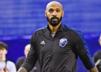 MONTREAL, QC - FEBRUARY 26: Look on Montreal Impact head coach Thierry Henry (hc) walking off the field during the Deportivo Saprissa versus the Montreal Impact game on February 26, 2020, at Olympic Stadium in Montreal, QC (Photo by David Kirouac/Icon Sportswire via Getty Images)