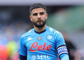 Lorenzo Insigne of SSC Napoli reacts during the Serie A football match between SSC Napoli and FC Crotone at Diego Armando Maradona stadium in Napoli Italy, April 03, 2021. Photo Cesare Purini / Insidefoto CesarexPurini