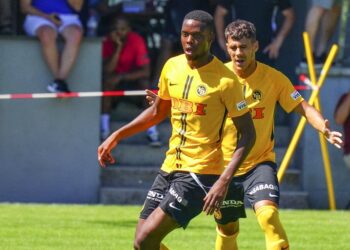 29.06.2019; Fuegen; Fussball - Trainingslager BSC Young Boys; YB - VfB Stuttgart; Christopher Martins Pereira (YB) Pedro Teixeira (YB) (Andy Mueller/freshfocus)