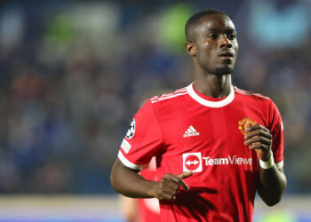 BERGAMO, ITALY - NOVEMBER 02: Eirc Bailly of Manchester United during the UEFA Champions League group F match between Atalanta and Manchester United at Gewiss Stadium on November 02, 2021 in Bergamo, Italy. (Photo by Chloe Knott - Danehouse/Getty Images)