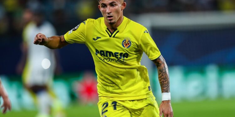 14-09-2021 Yeremi Pino of Villarreal in action during the UEFA Champions League, Group F, football match played between Villarreal CF and Atalanta BC at the Ceramica Stadium on September 14, 2021, in Villarreal, Spain.
DEPORTES
Ivan Terron / AFP7 / Europa Press