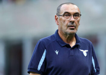 Ac Milan v Ss Lazio Maurizio Sarri, head coach of Ss Lazio looks on during the Serie A match between Ac Milan and Ss Lazio. Milano Stadio Giuseppe Meazza Italy Copyright: xMarcoxCanonierox