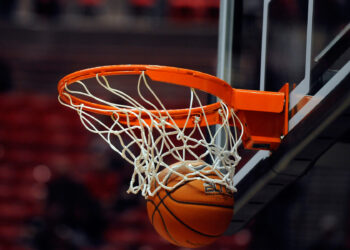 Jan 15, 2014; San Diego, CA, USA; General view of the basket during warmups prior to the San Diego State Aztecs game against the Fresno State Bulldogs at Viejas Arena. Mandatory Credit: Christopher Hanewinckel-USA TODAY Sports