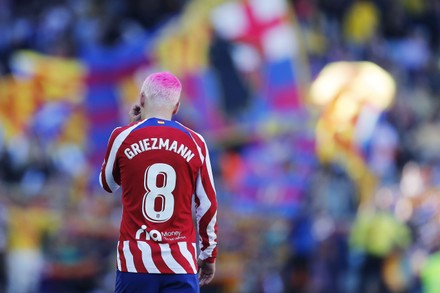 Mandatory Credit: Photo by D Nakashima/AFLO/Shutterstock (13884521bd)
Antoine Griezmann (Atletico) - Football / Soccer : Spanish "La Liga Santander" match between FC Barcelona 1-0 Atletico de Madrid at Spotify Camp Nou in Barcelona, Spain.
Spanish "La Liga Santander" 2022/23 match : FC Barcelona vs Atletico de Madrid, Barcelona, Spain - 23 Apr 2023