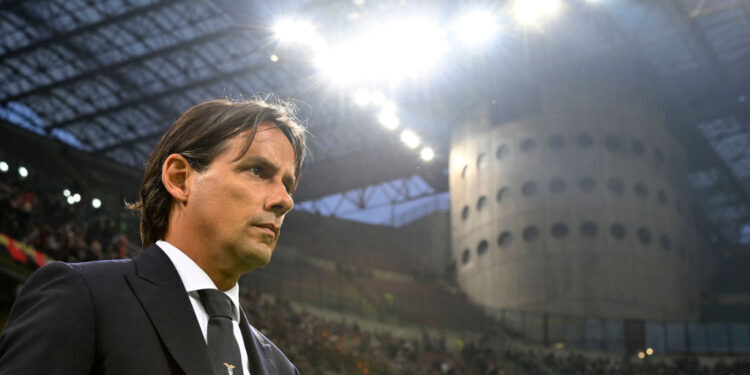 MILAN, ITALY - APRIL 13:  SS Lazio head coach Simone Inzaghi attend before the Serie A match between AC Milan and SS Lazio at Stadio Giuseppe Meazza on April 13, 2019 in Milan, Italy.  (Photo by Marco Rosi/Getty Images)