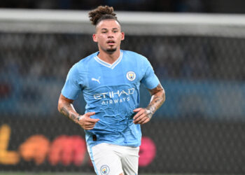 Kalvin Phillips (Manchester City), 
July 23, 2023 - Football / Soccer : Friendly match between Yokohama F.Marinos 3-5 Manchester City
at National Stadium, Tokyo, Japan.
(Photo by MATSUO.K/AFLO SPORT)