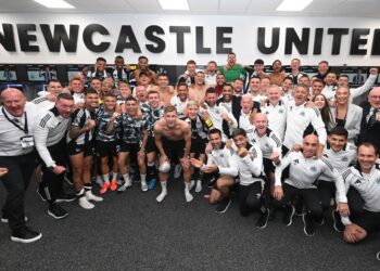 NEWCASTLE UPON TYNE, ENGLAND - AUGUST 17:  The Premier League match between Newcastle United FC and Southampton FC at St James' Park on August 17, 2024 in Newcastle upon Tyne, England. (Photo by Serena Taylor/Newcastle United via Getty Images)