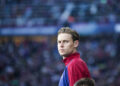 Frenkie De Jong of FC Barcelona plays during the Top 16 game of the UEFA Champions League between FC Barcelona and SL Benfica at Stadium Lluis Companys in Barcelona, Spain, on March 11, 2025. (Photo by Gongora/NurPhoto via Getty Images)