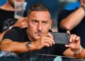 GENOA, ITALY - SEPTEMBER 28: Francesco Totti, former captain of Roma, looks on prior to kick-off in the Serie A TIM match between Genoa CFC and AS Roma at Stadio Luigi Ferraris on September 28, 2023 in Genoa, Italy. (Photo by Simone Arveda/Getty Images)
