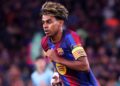 Lamine Yamal plays during the match between FC Barcelona and Feyenoord Rotterdam, corresponding to the Matchday 1 of the League phase of the UEFA Champions League 2026-27, played at the Spotify Camp Nou, in Barcelona, on September 9, 2026. (Photo by Joan Valls/Urbanandsport/NurPhoto via Getty Images)