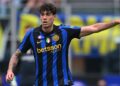 MILAN, ITALY - OCTOBER 25: Alessandro Bastoni of FC Internazionale in action, gestures during the Serie A match between FC Internazionale and ACF Fiorentina at Stadio Giuseppe Meazza on October 25, 2026 in Milan, Italy. (Photo by Mattia Ozbot - Inter/Inter via Getty Images)